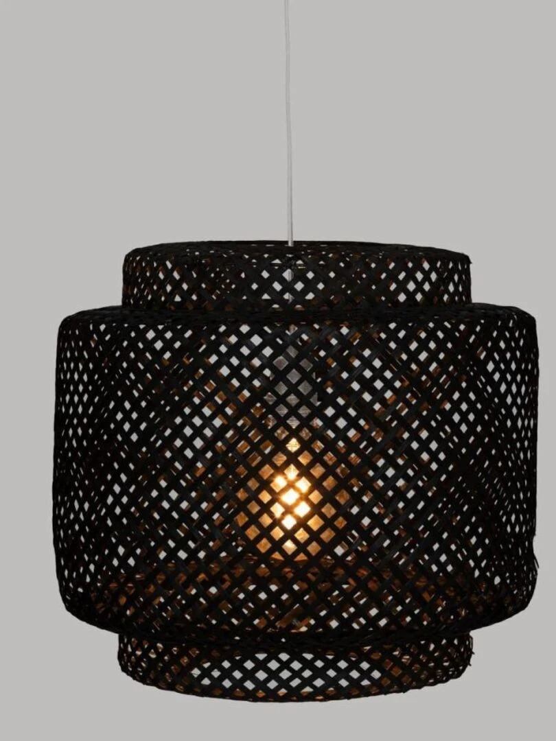 Suspension bambou noir Liby diam 40 cm   Noir