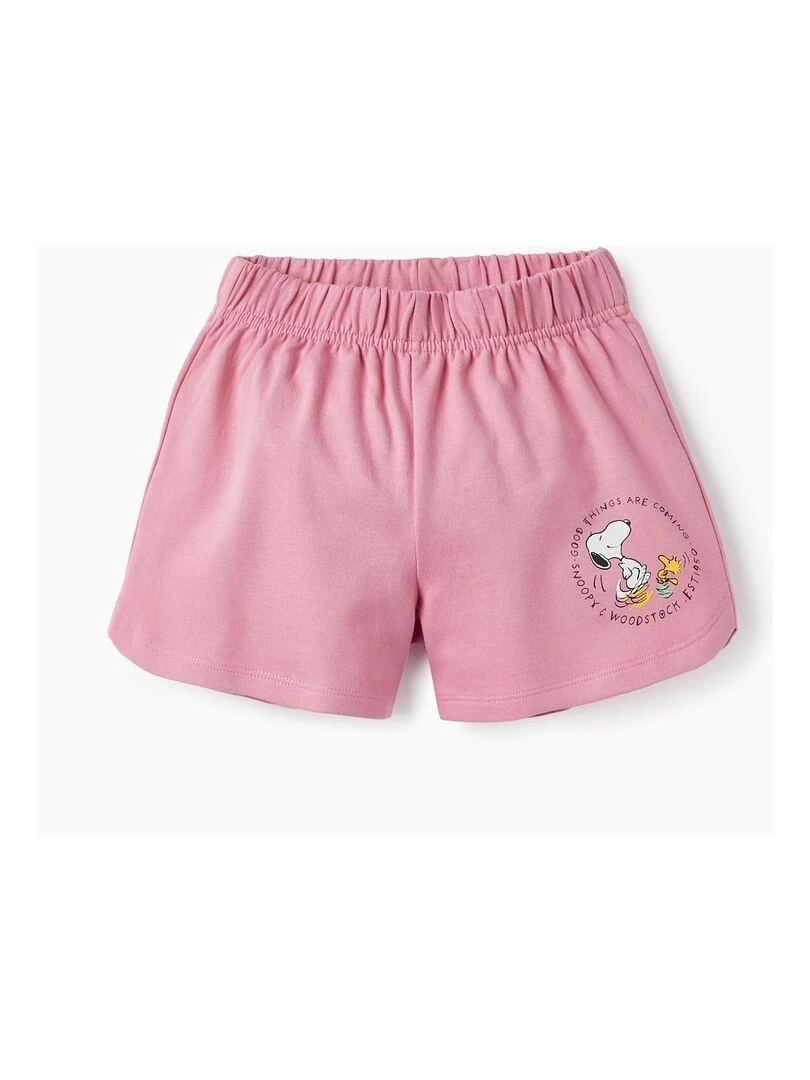 Shorts de sport en coton pour fille 'Snoopy' SNOOPY Rose clair