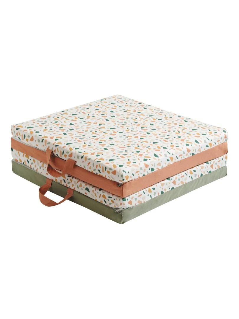 Candide Tapis de jeu bébé Terrazzo Blanc Vert