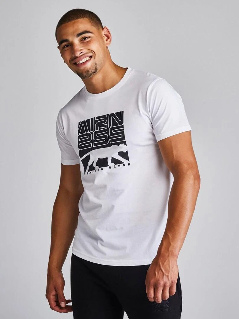 TEE SHIRT JUST NOW Airness Blanc
