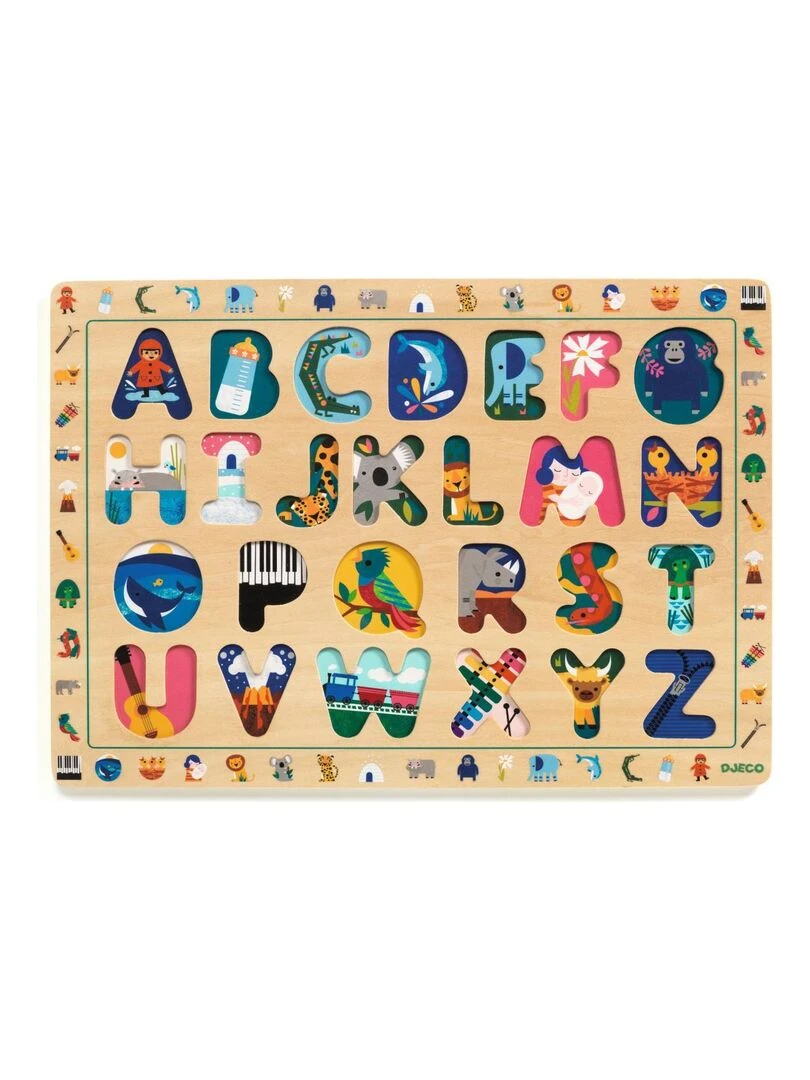 Puzzles éducatif bois Puzzle ABC International N/A