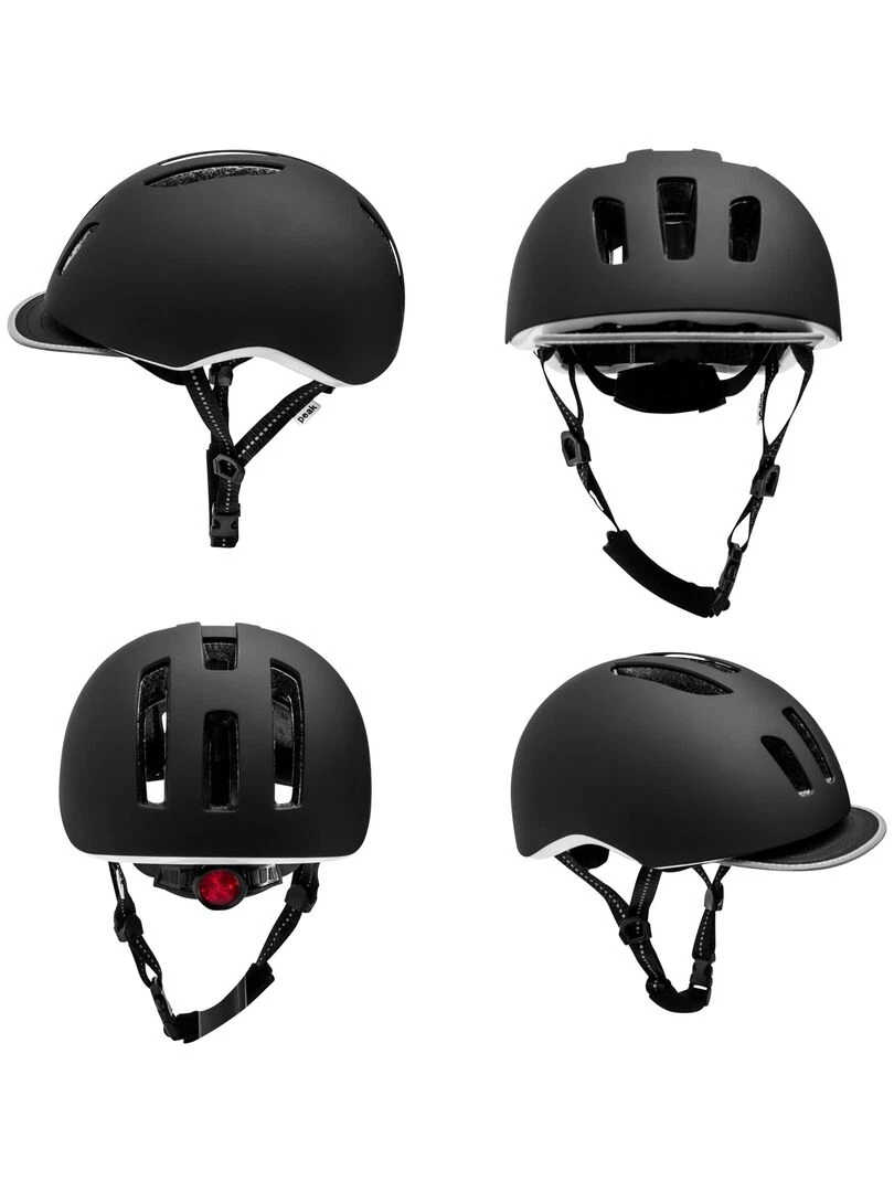 Casque de Vélo pour Hommes et Femmes   Noir 53cm 59cm   Crazy Safety   EN 1078   Noir Noir