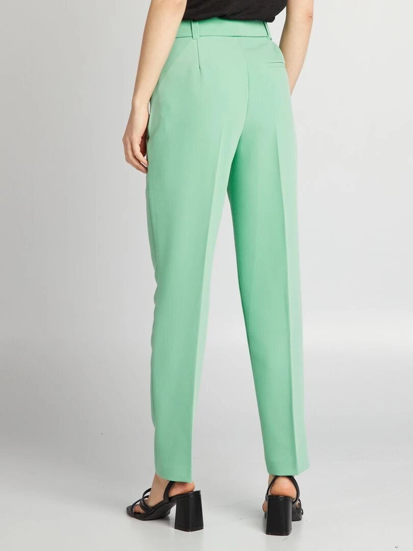 Pantalon carotte fluide   Vert