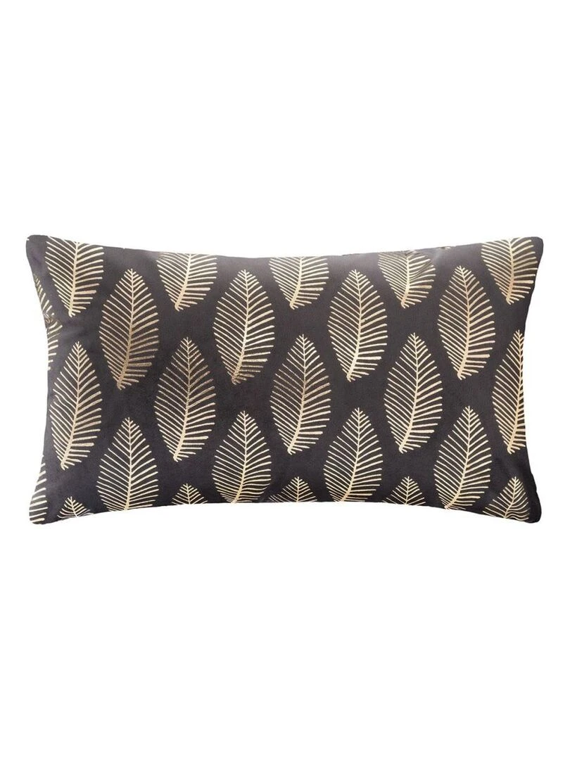 Coussin velours or Tropic gris 30x50 cm Gris