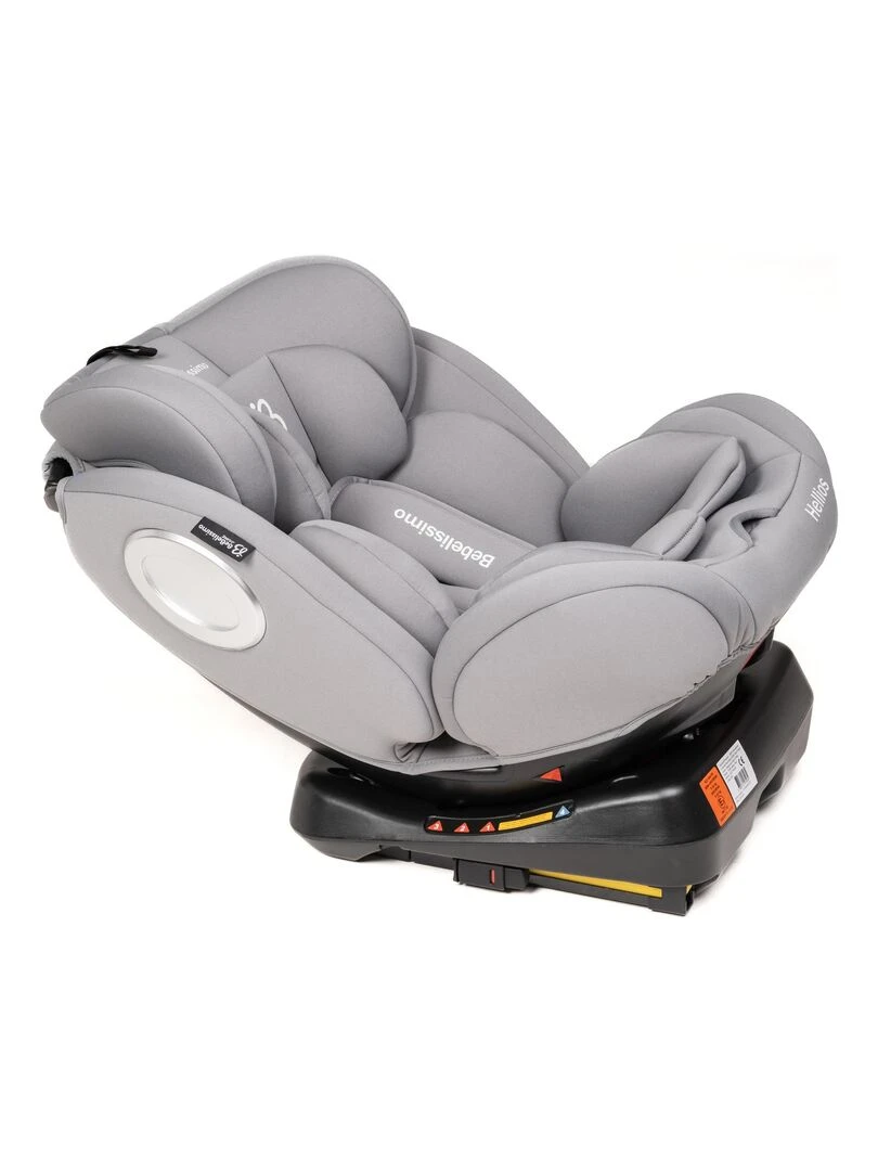 BEBELISSIMO   Siège auto Isofix   pivotant 360 °   groupe 0+/1/2/3   (0 36kg)   Hellios Plus   gray   Argent