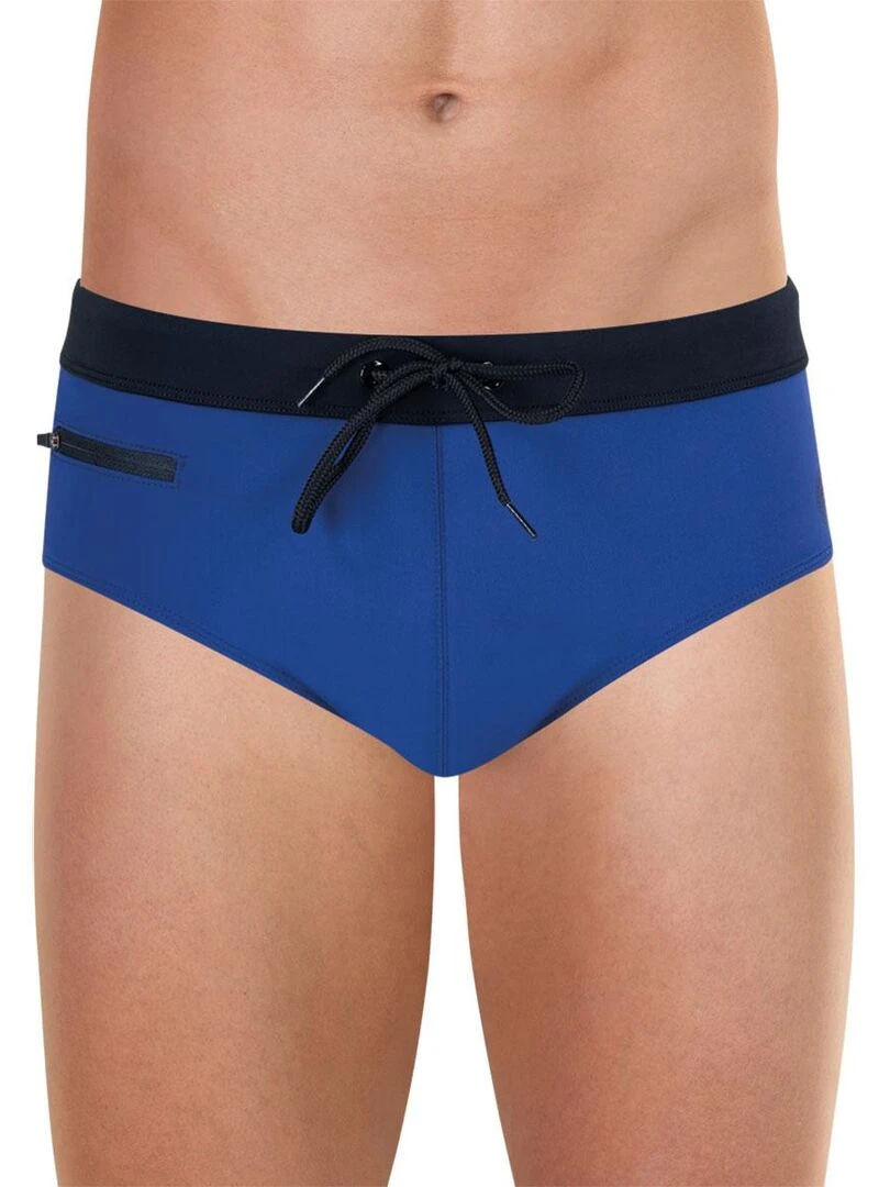 Slip de bain homme Construction traveler Bleu