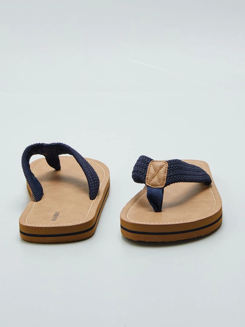 Tongs en tissu   Marron