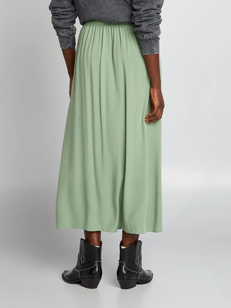 Jupe longue et droite   Vert