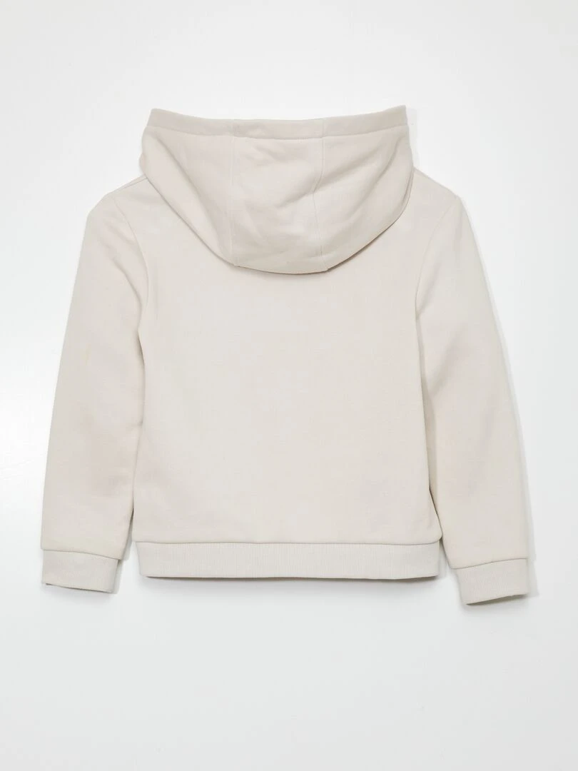 Sweat à capuche en molleton   Blanc