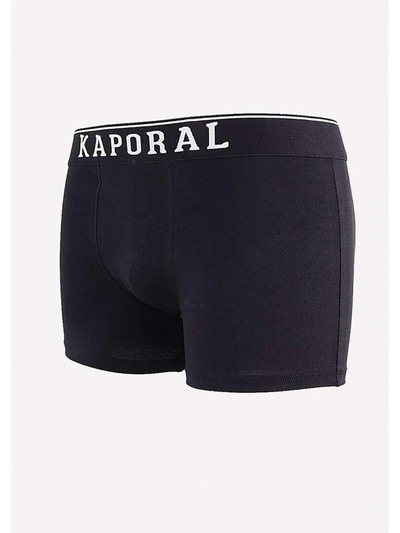 KAPORAL   Lot de 3 Boxers coton unis   Noir