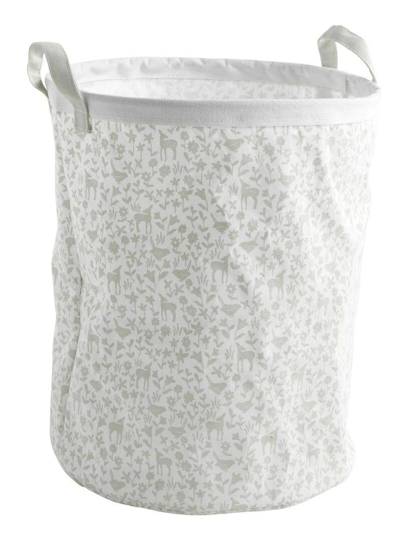 Panier de rangement 31x39x31cm en coton blanc SAUTHON Blanc
