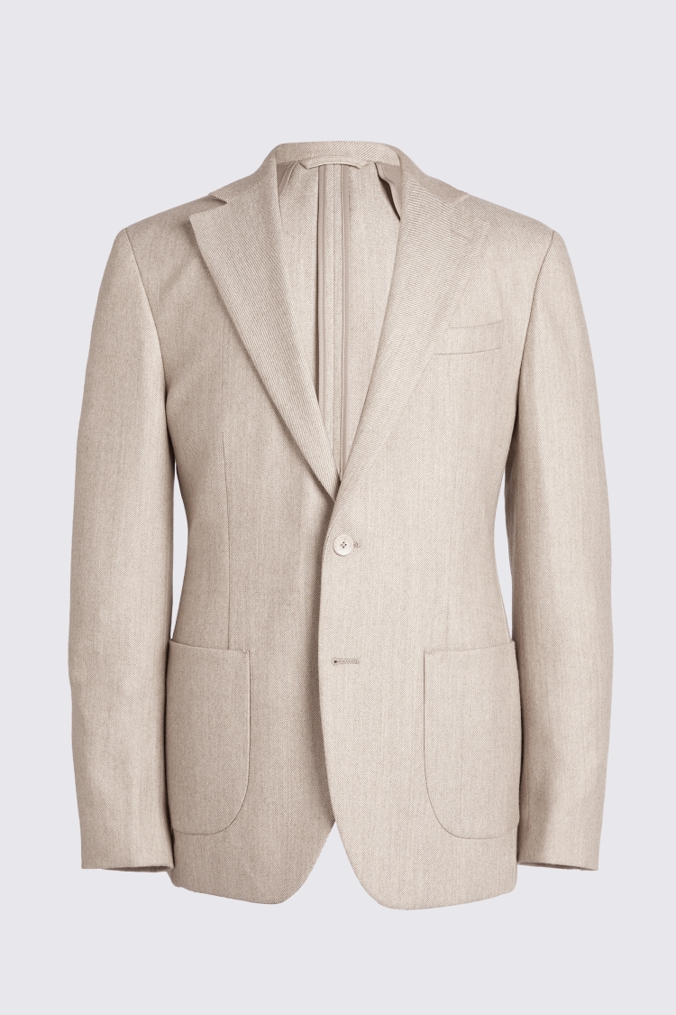 Tailored Fit Camel Twill Jacket   Buy Online at Moss