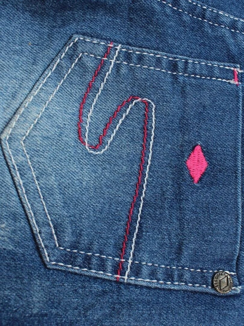 Lee Cooper   Pantalons  Jeans Et Shorts fille imprimé logo en coton   Bleu