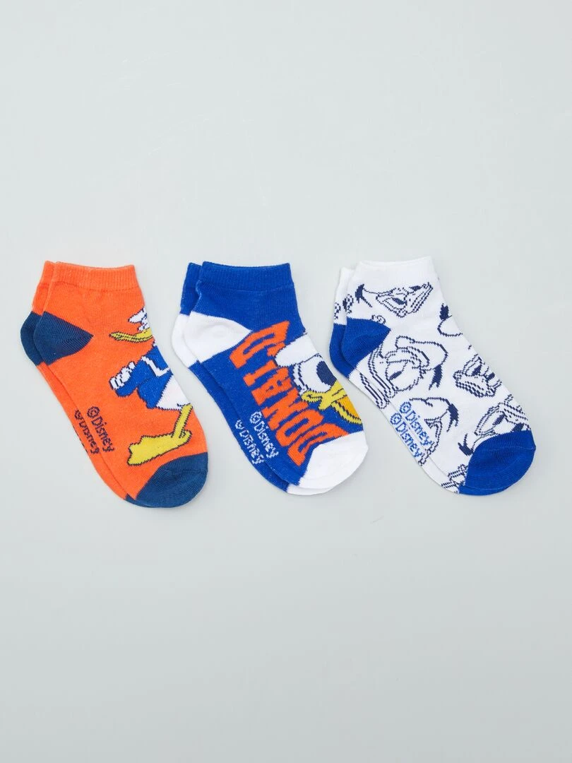 Lot de chaussettes 'Mickey et ses amis' 3 paires Rouge/bleu
