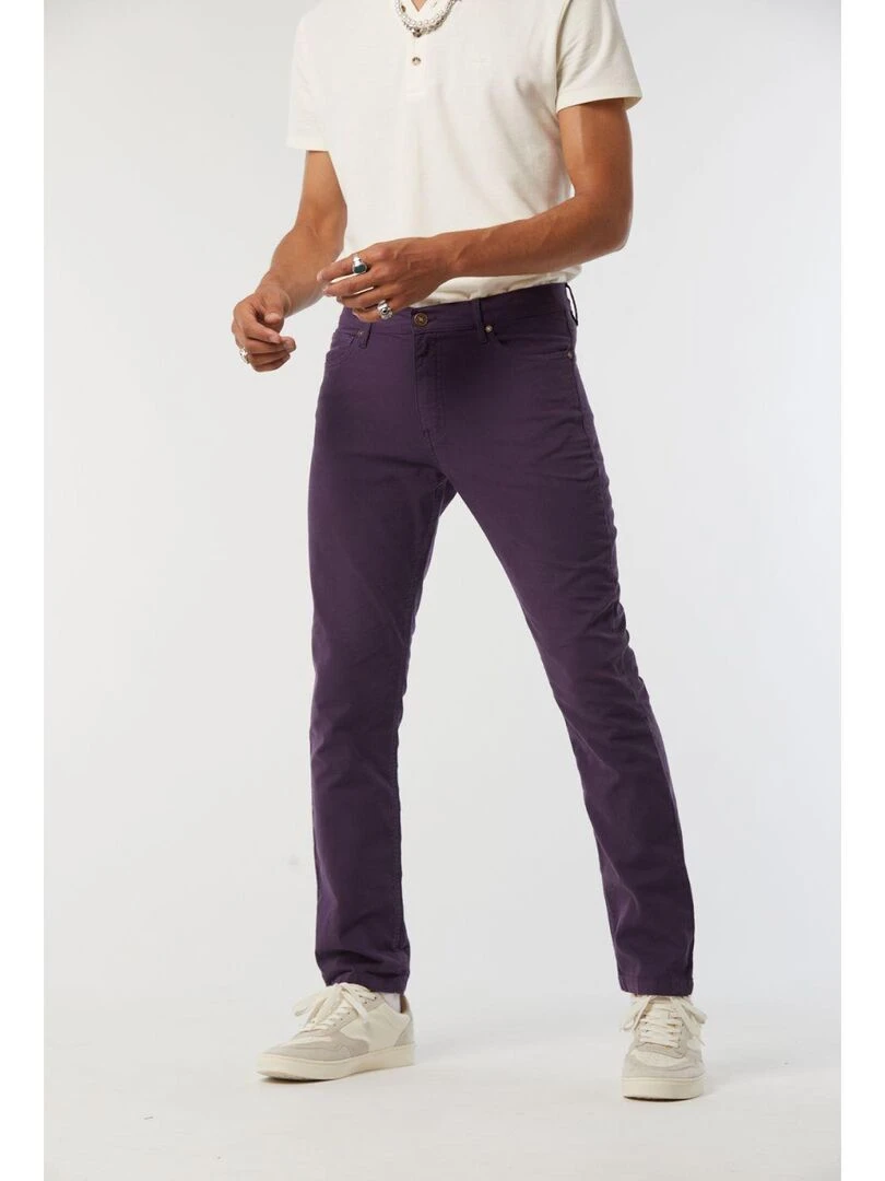 Lee Cooper Pantalon coton straight LC126ZP 9803 Violet