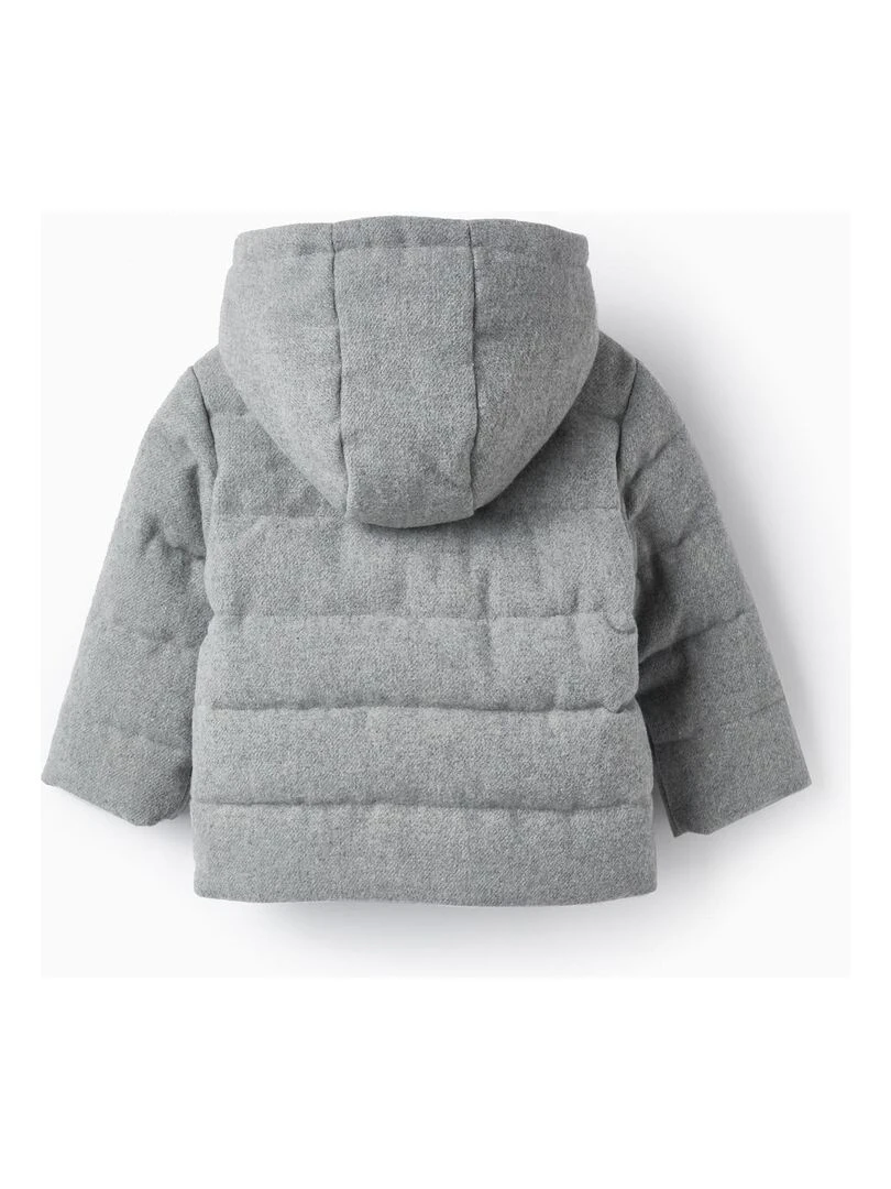 Manteau Matelassé avec Bébé Garçon LITERATURE CLUB Gris