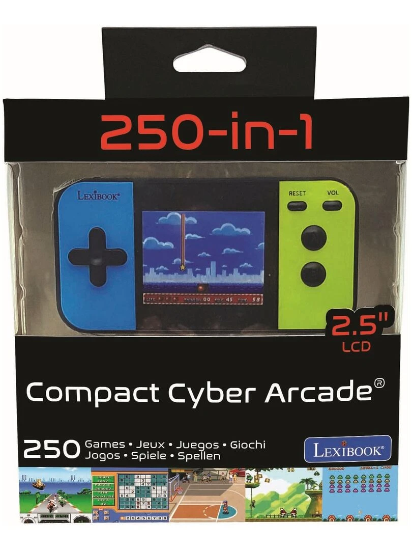 Console Portable Compact Cyber Arcade®   Écran 2.5'' 250 Jeux   N/A