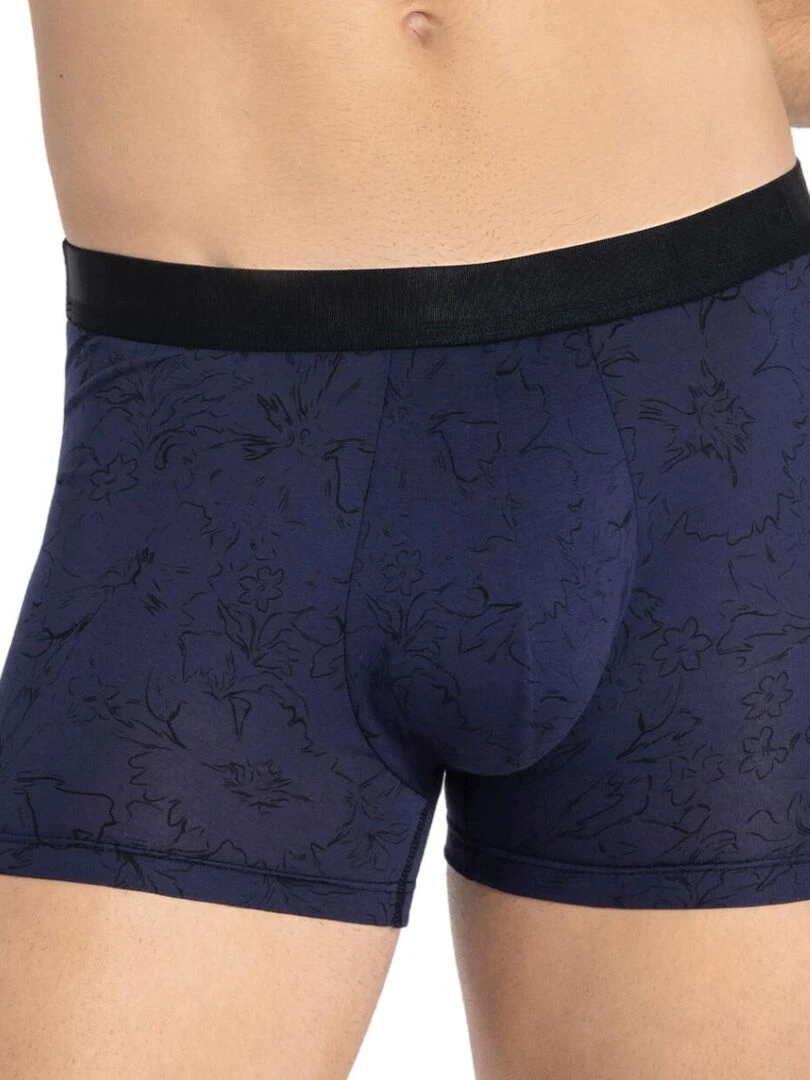 Boxer homme en lyocell et à imprimé floral discret Gohan Violet