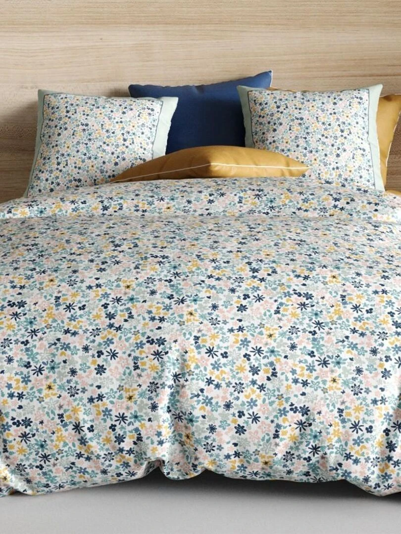 Parure 4 pièces Mani 2 personnes coton 57 fils DH140   Blanc
