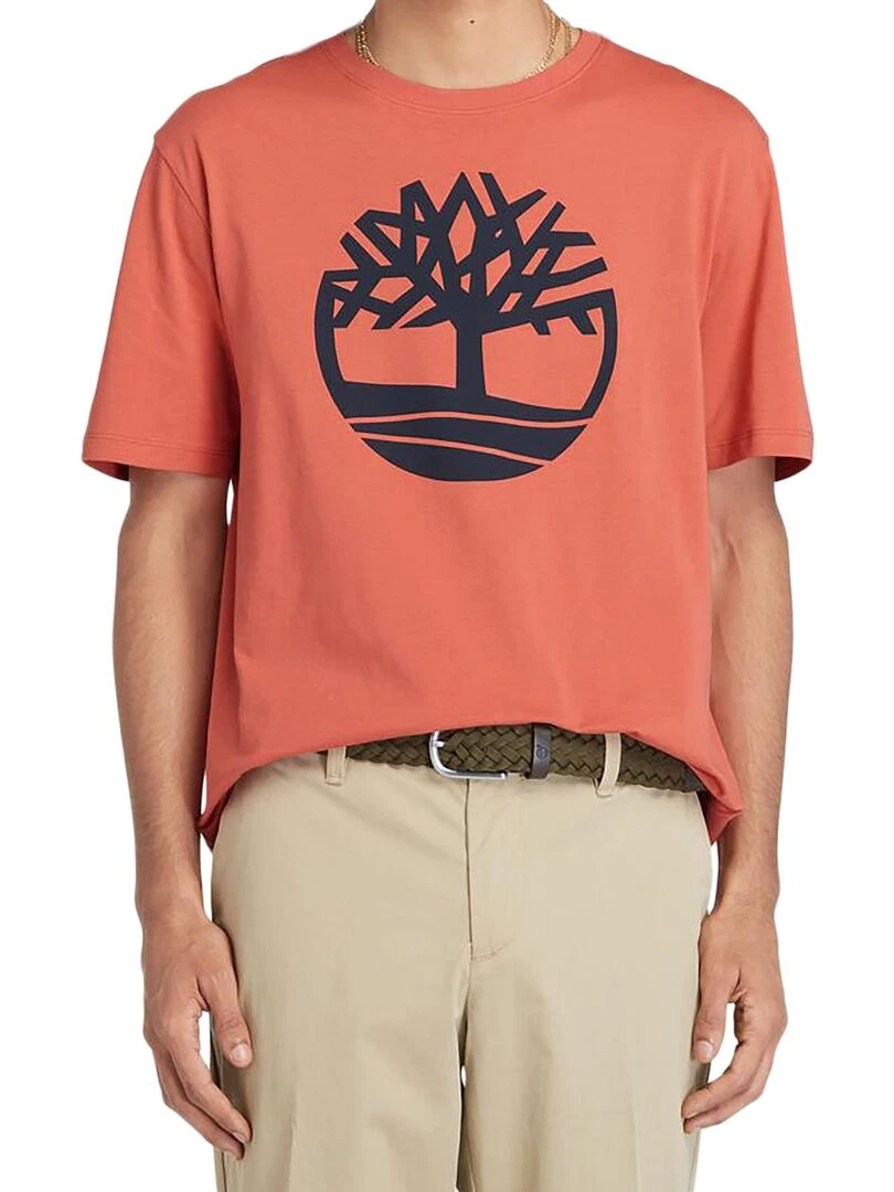 Tee Shirt Timberland SS Brand Reg   Orange
