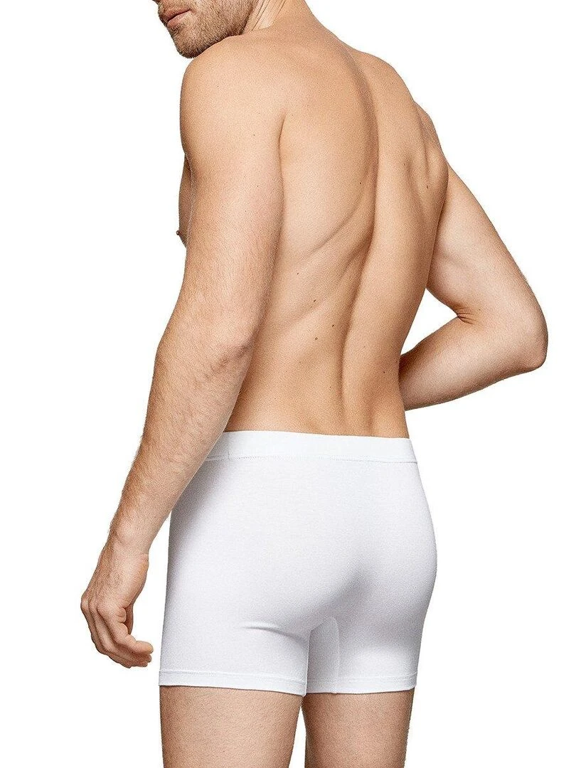 Boxer en coton modal stretch Essentials   Blanc