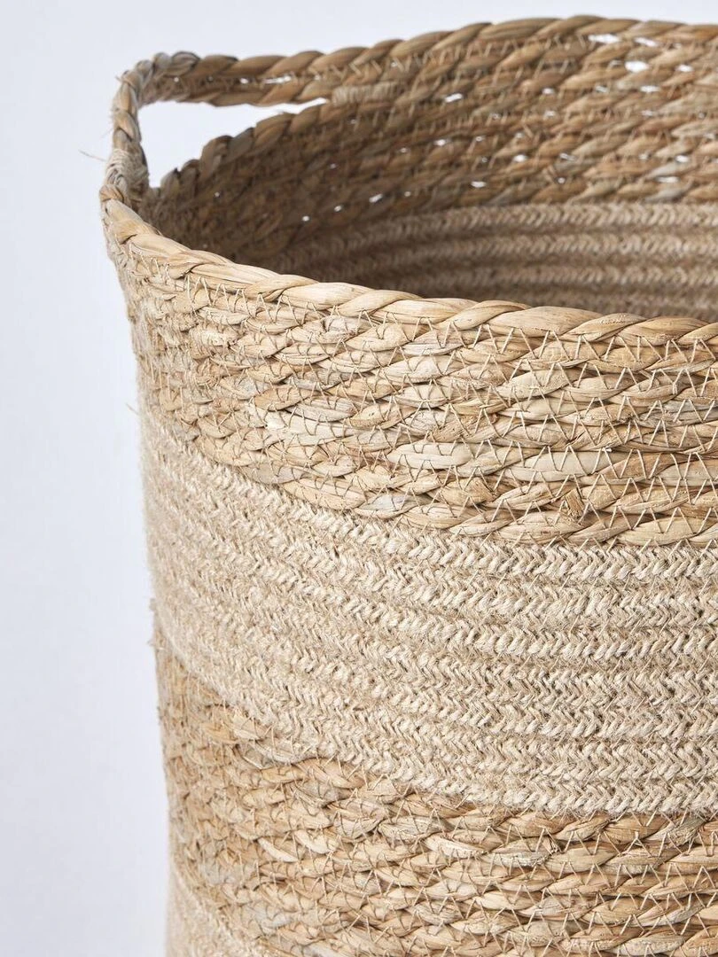 Panier de rangement rond FRENCH PORT   Beige
