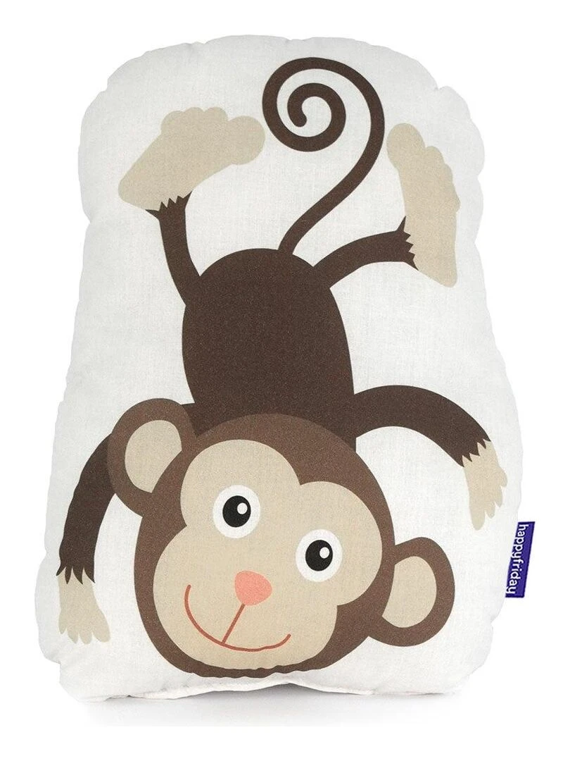 Coussin Wild "Happyfriday" Blanc