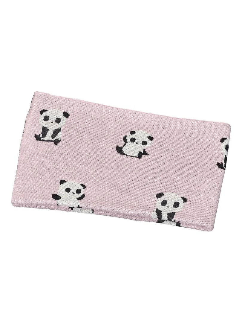 Couverture maille en coton SAUTHON Rose