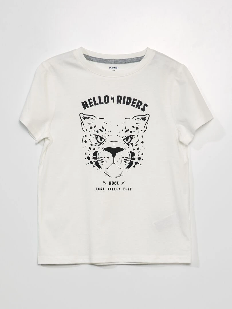 Tee shirt imprimé Blanc
