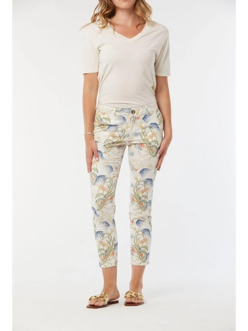 Lee Cooper   Pantalon coton chino JEMILA   Rose clair