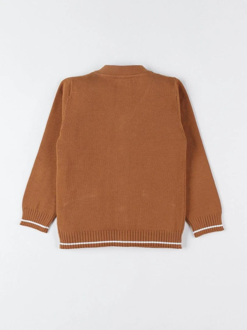 Cardigan en tricot bio Noukie's Marron