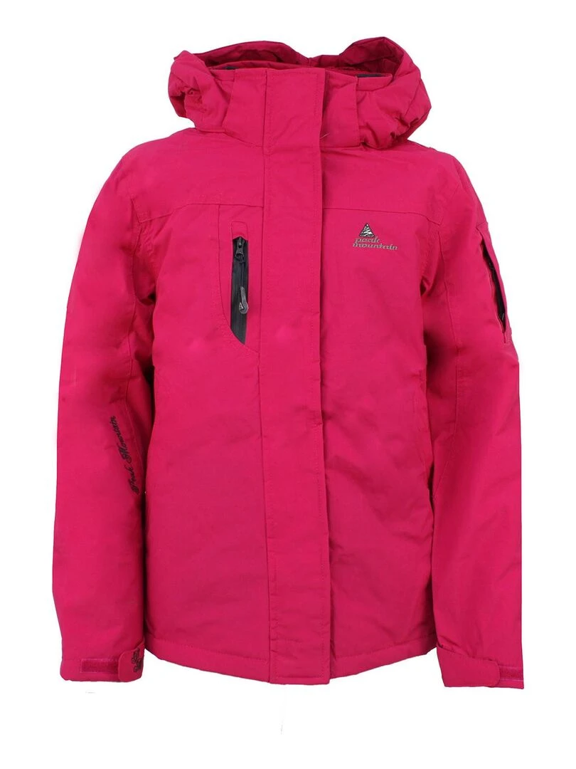 Parka de ski fille FADIKA PEAK MOUNTAIN Rose framboise