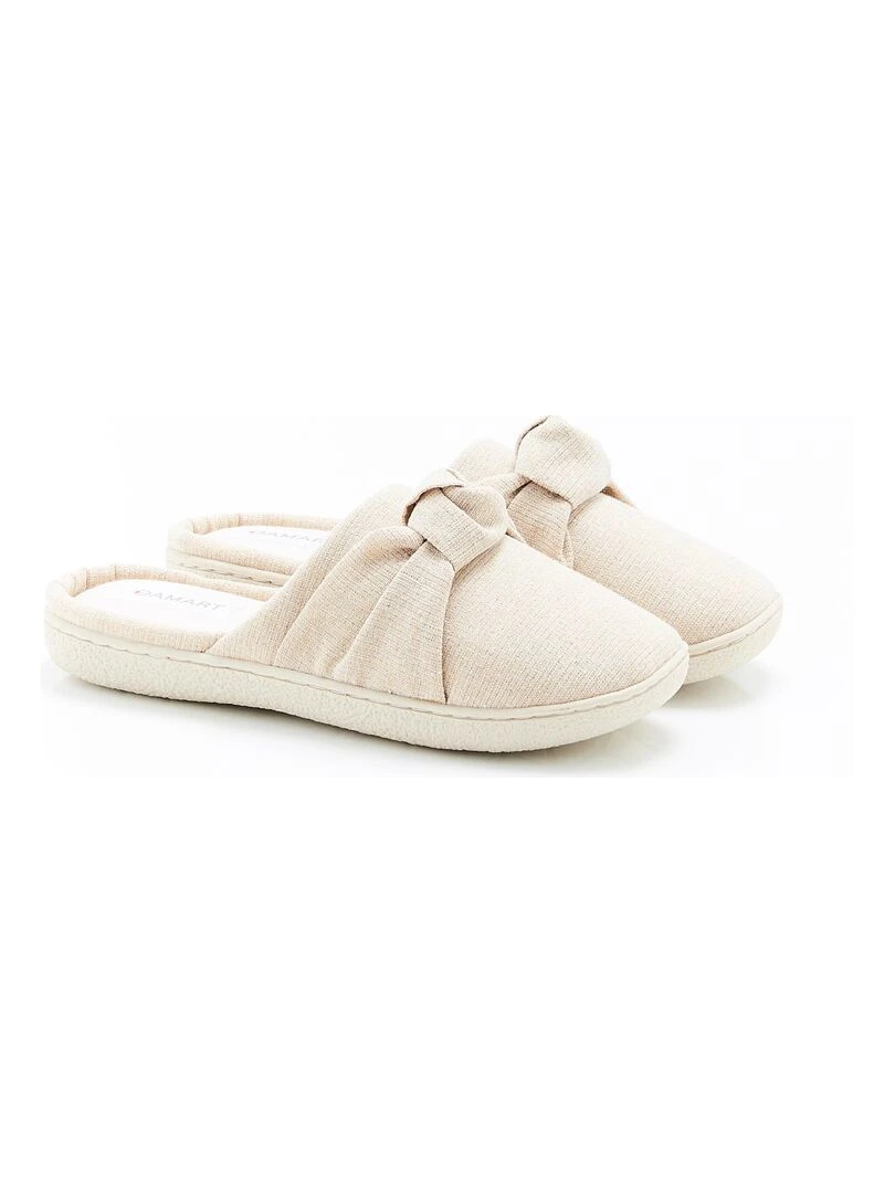 Mules à mémoire de forme Damart Beige foncé