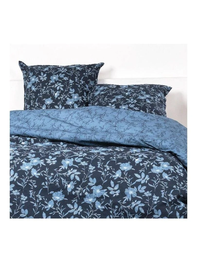 Housse de couette  Sunshine 11.15 + taie(s) 100% coton 57 fils   Bleu