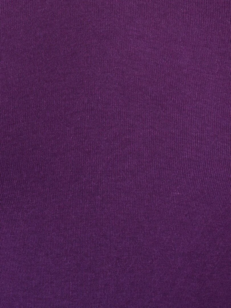 T shirt fine côte Thermolactyl Sensitive  col V fantaisie   Damart   Violet foncé