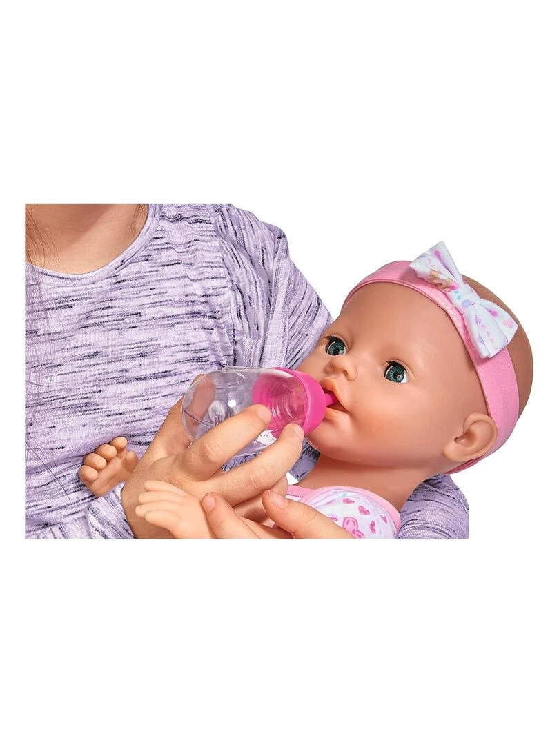 New Born Baby Poupée entièrement en vinyle avec fonction boire et mouiller avec accessoires   38 cm   N/A