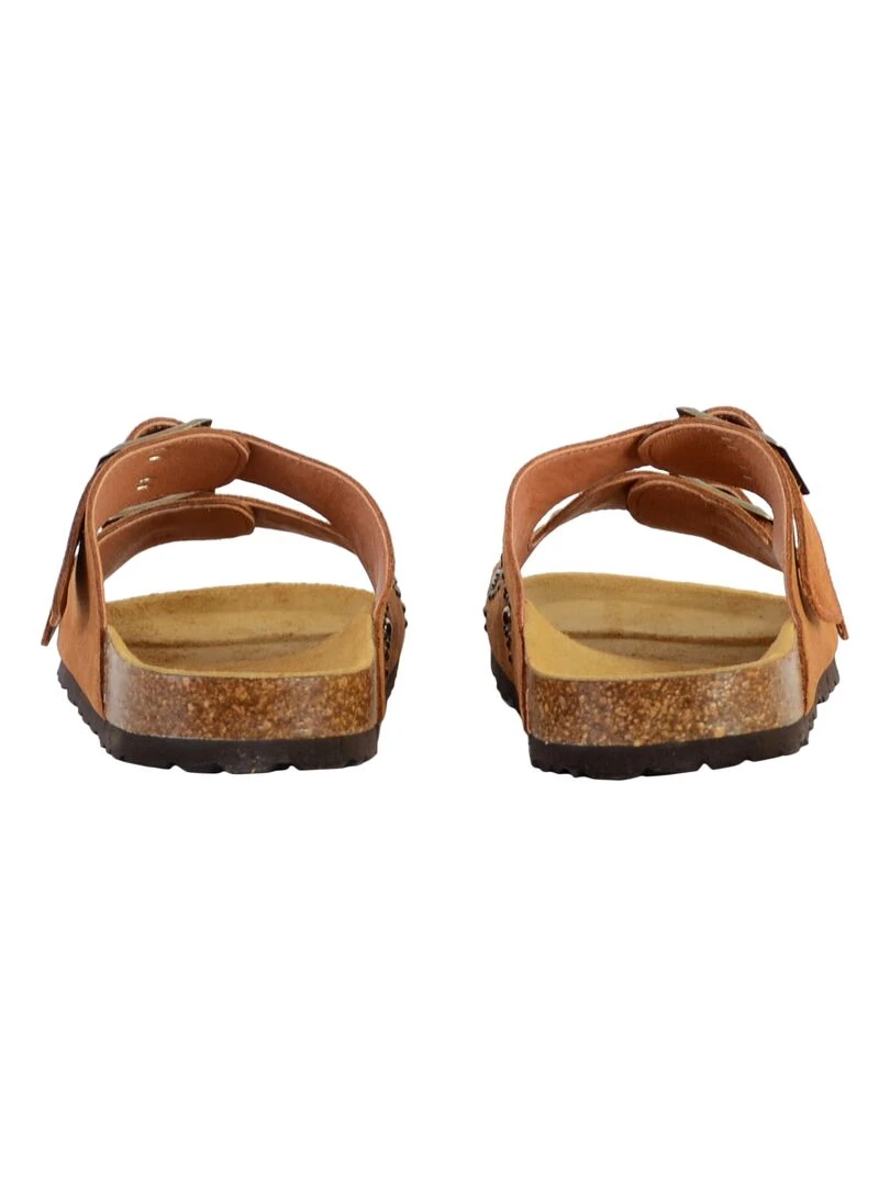 Mules Cuir Le Temps Des Cerises Naomie   Marron