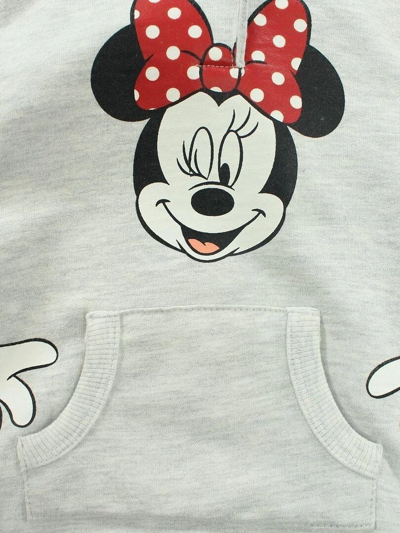 Disney Robe bébé fille imprimé Minnie en coton Gris