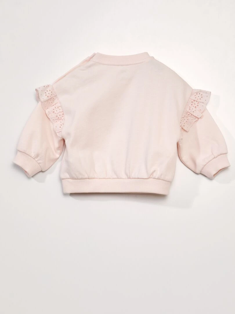 Sweat molleton volanté 'Star Wars'   Rose