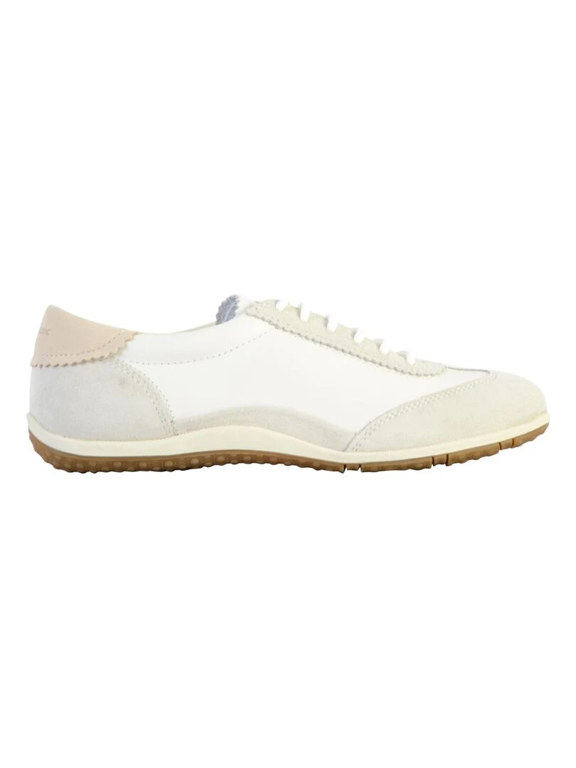 Basket Cuir Geox Vega Blanc