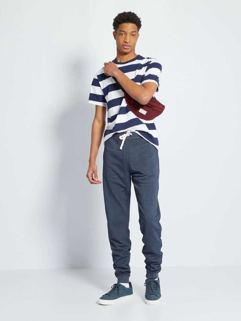 Pantalon en molleton L36 +1m90 bleu marine
