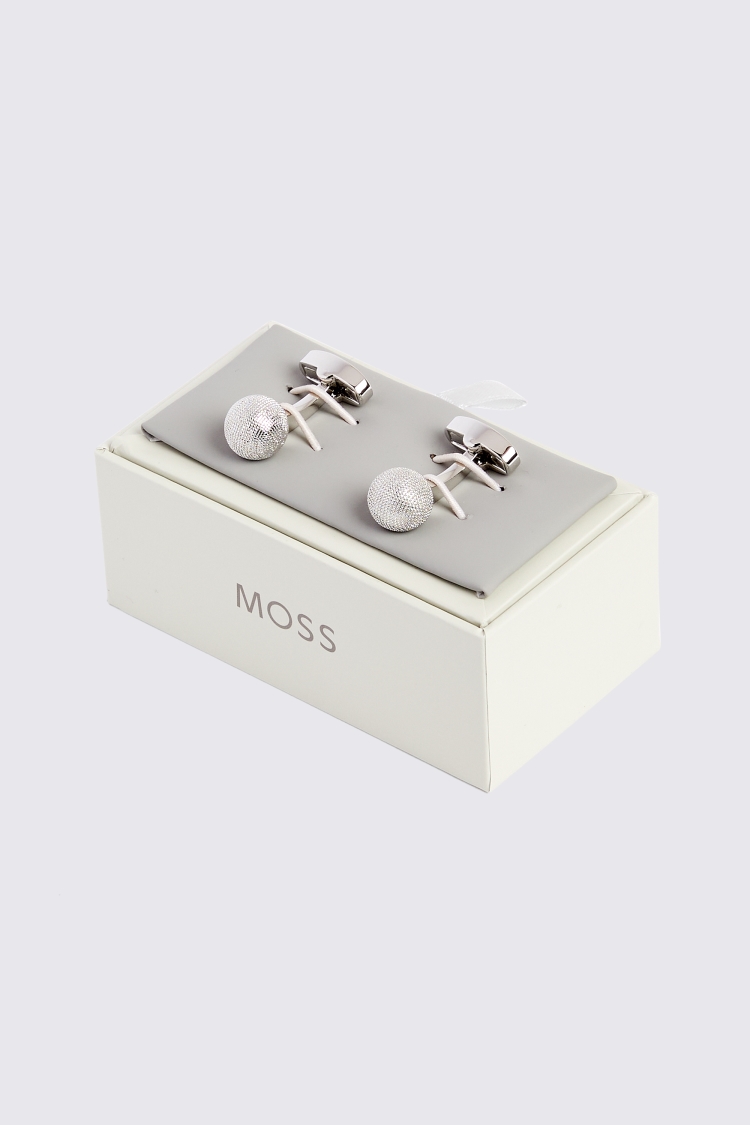 Silver Sphere Cufflinks Buy Online at Moss