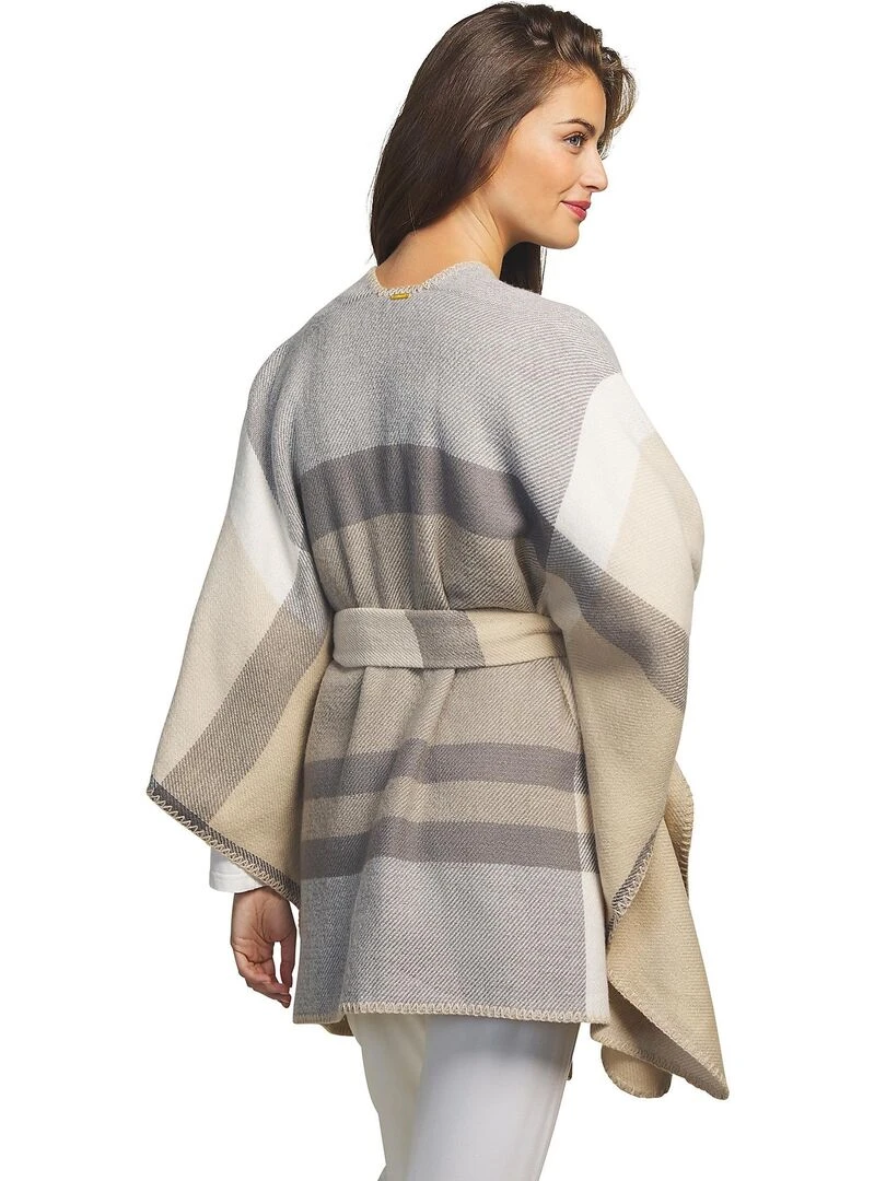 Poncho à ceinture Complementos Romantica Beige