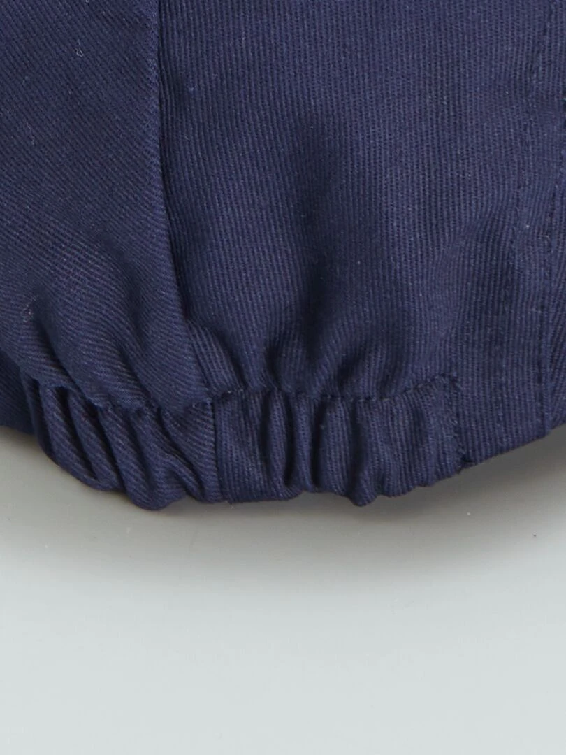 Béret gavroche uni   Bleu marine