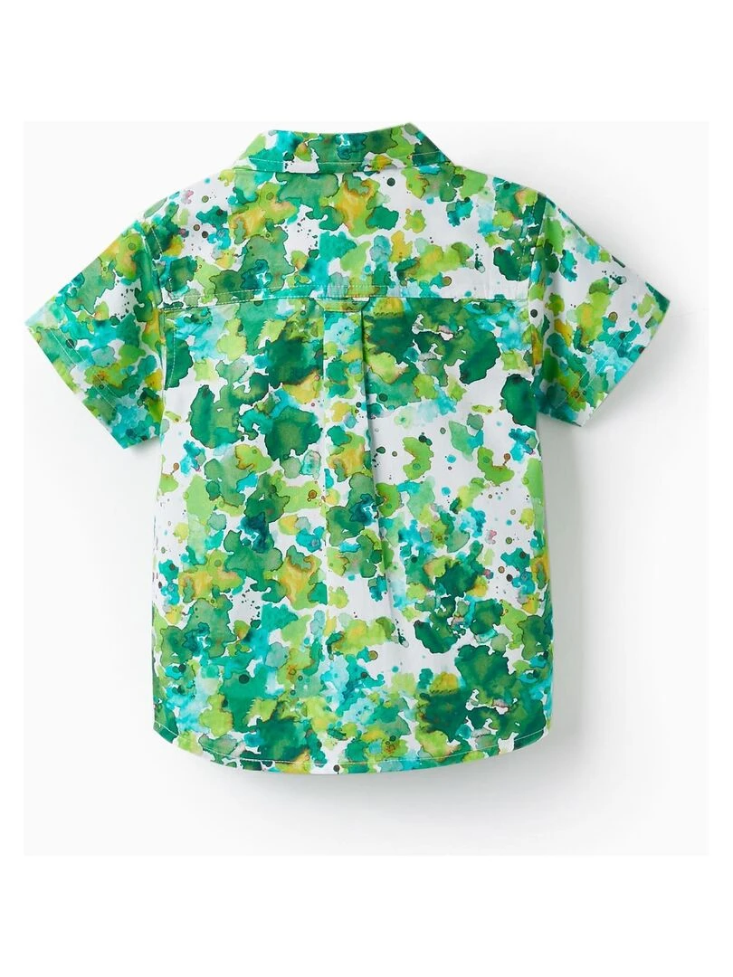 Chemise à manches courtes pour bébé garçon manches courtes CÉRÉMONIE Vert