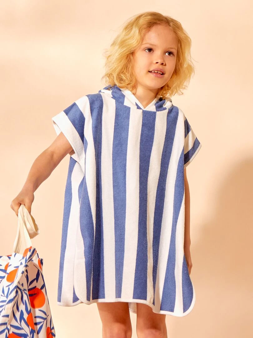 Poncho de bain   BLEU