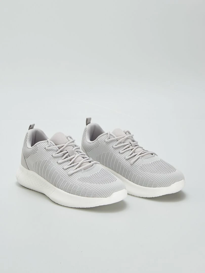 Baskets en mesh esprit running Gris