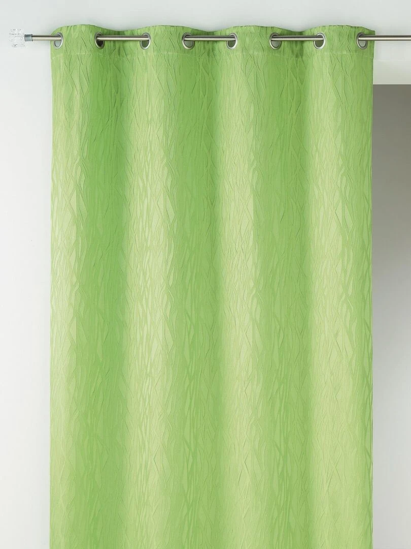 Rideau en jacquard fantaisie Vert clair