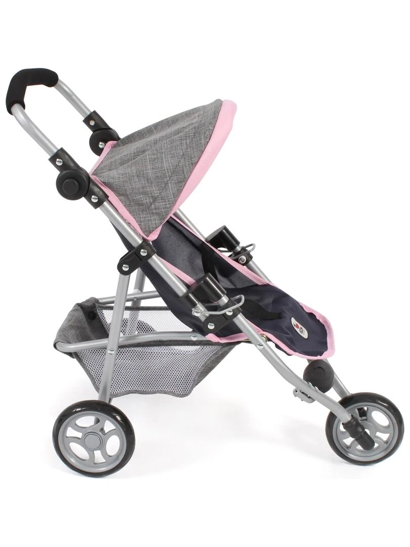 Petite poussette de jogging LOLA pour poupées gris bleu foncé N/A