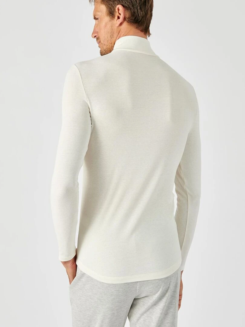 T shirt col montant Thermolactyl Sensitive   Damart   Blanc